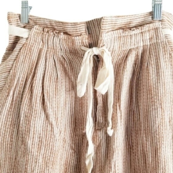 NWT Free People Size 4 Caraway Light At Sunrise Cotton Drawstring Cropped Pants - Picture 6 of 11